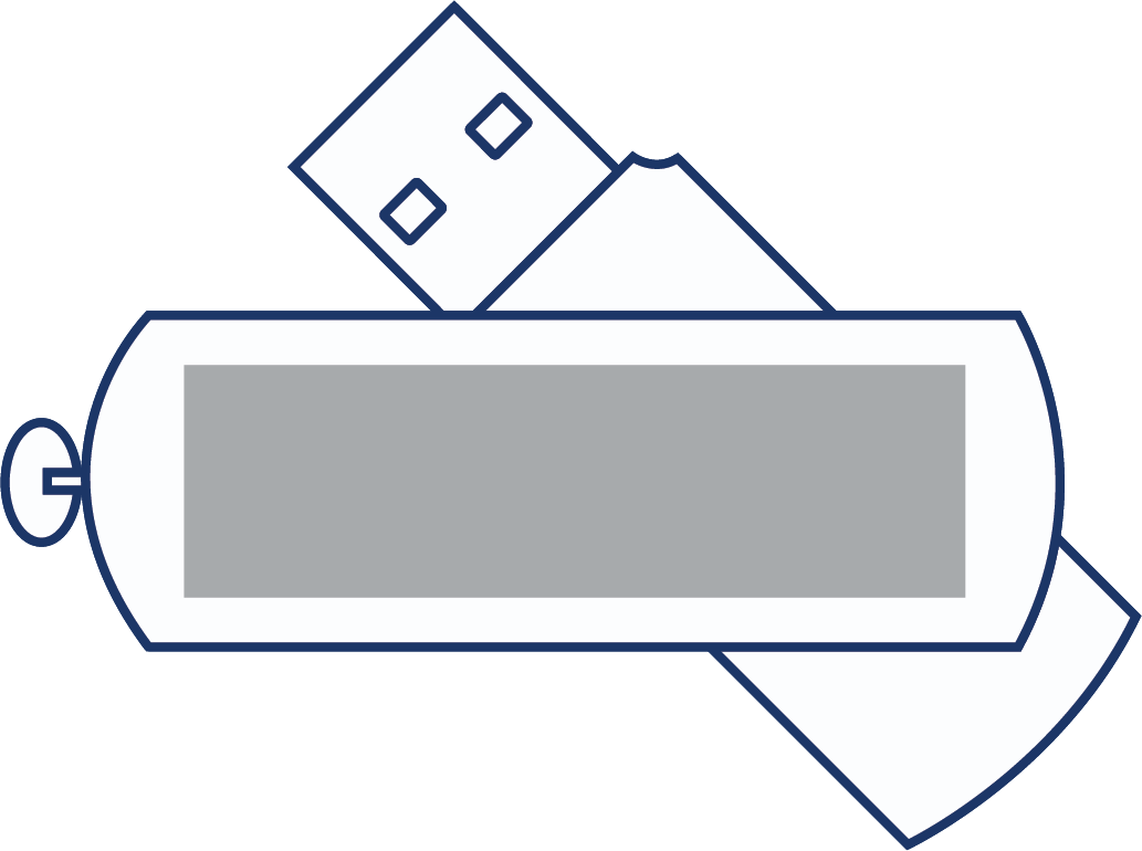 USB swivel advanced branding area